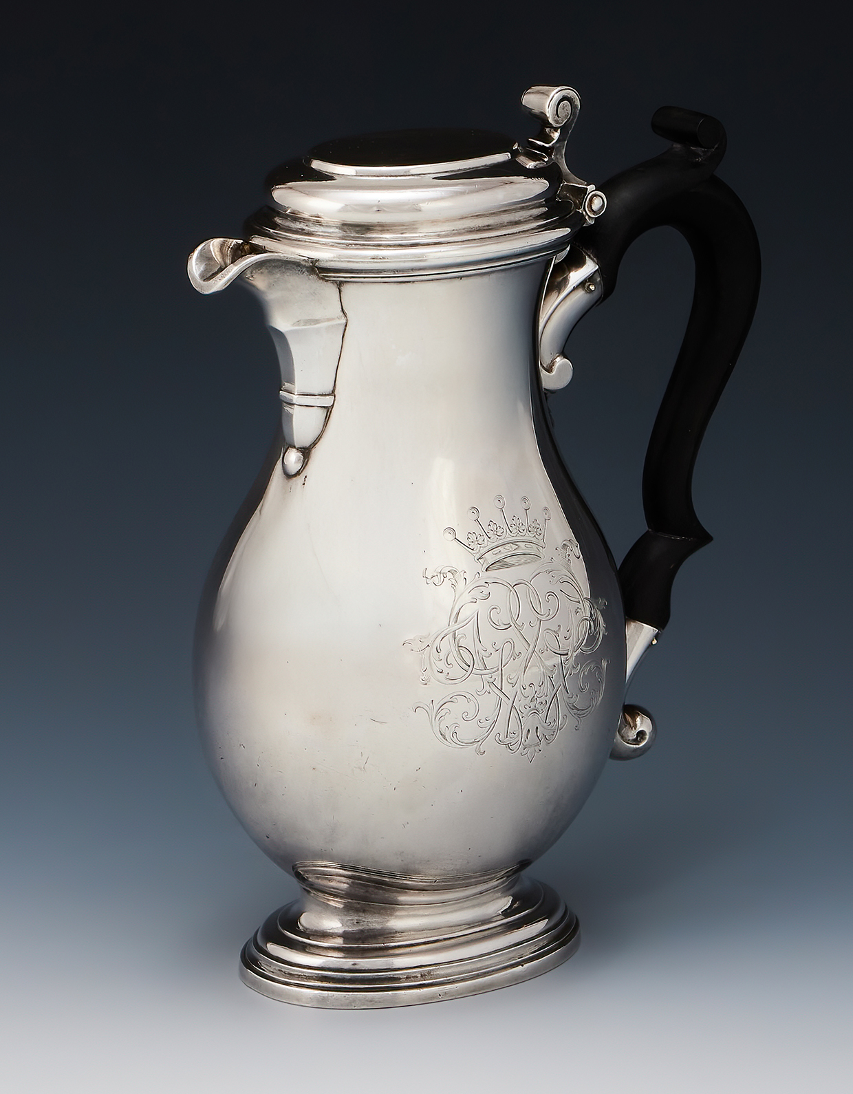 Lot 359 - A George II silver baluster shaving jug, David Willaume II, London 1742.jpg