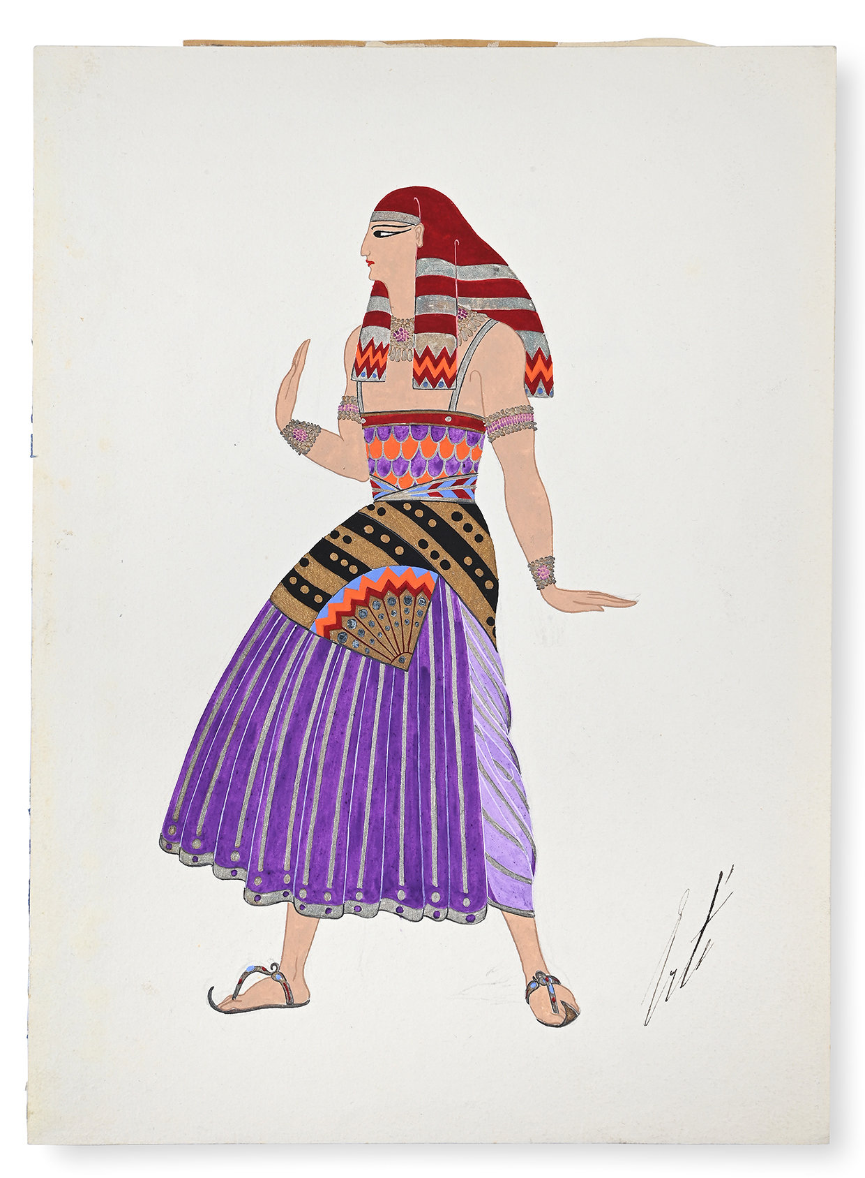 Lot 231 - Erte, 'Un Adozateuz de Horus' drawing.jpg