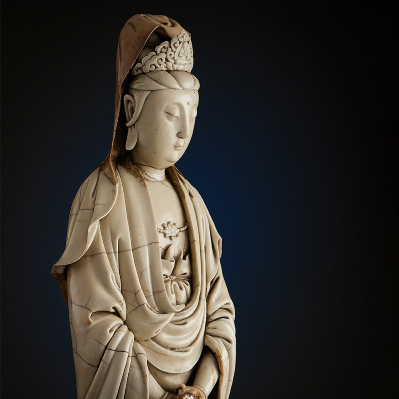 A large and rare Chinese Dehua standing figure of Guanyin | Chinese Ceramics and Works of Art | Wednesday 12 & Thursday 13 November 2025