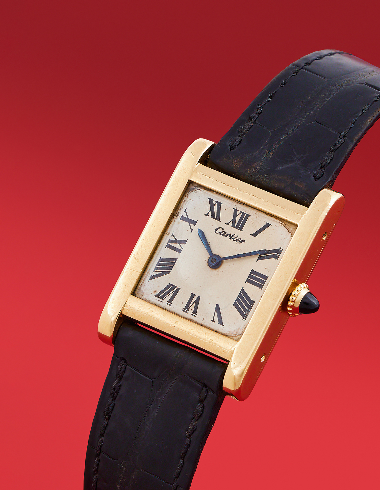 Lot 469 - Cartier, Tank, an 18 carat gold wristwatch, No. 8427, London 1968.jpg