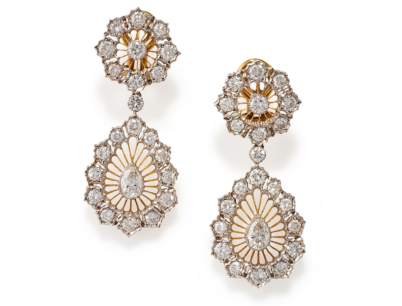 14809 Lot 135 Buccellati, a pair of diamond earrings - Estimate £10,000-15,000.jpg