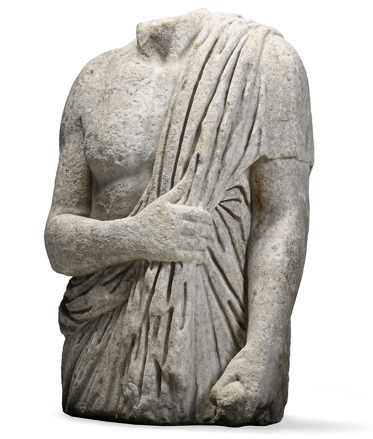 Lot 5 - Roman marble sculpture of a draped male torso.jpg