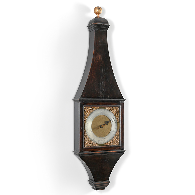 An important George I/II ebonised mercury wheel barometer, Francis Hauksbee, London, circa 1725-35