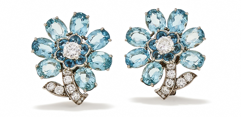 14768 Lot 189 Cartier, a pair of aquamarine and diamond earrings Sold for £40,200 820w.jpg