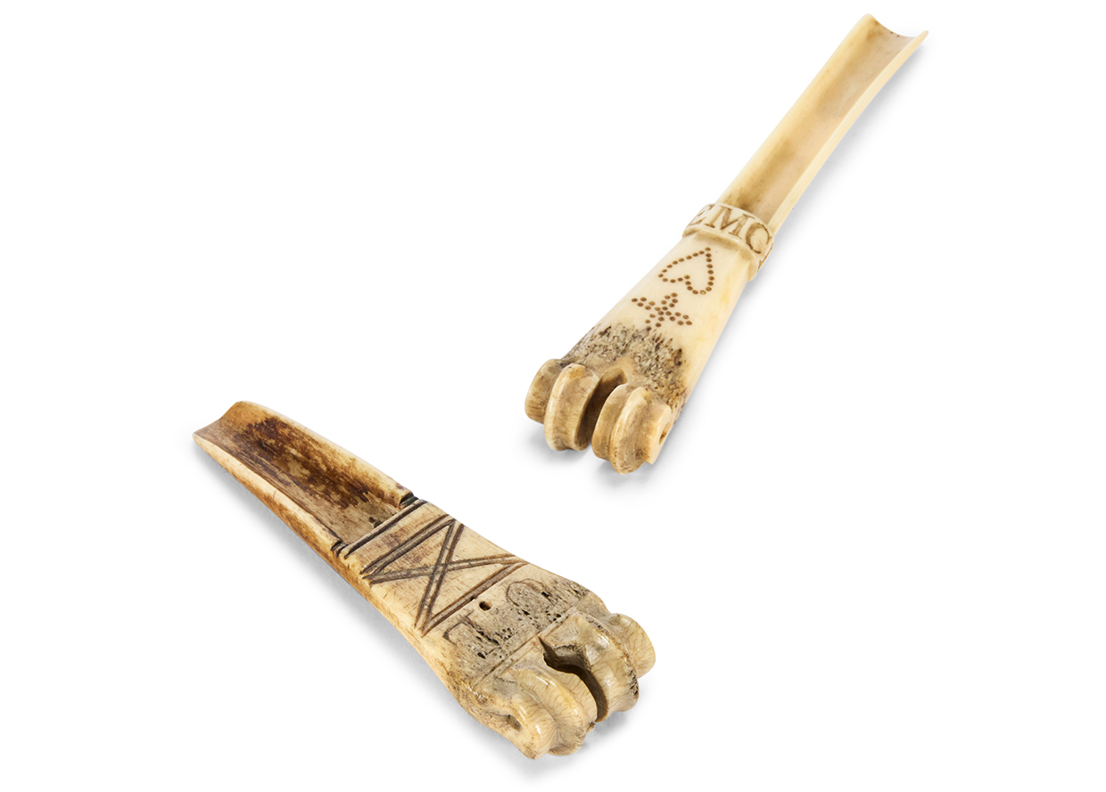 Lot 15 - a George IV carved bone apple scoop from the Michael Eaton Collection.jpg