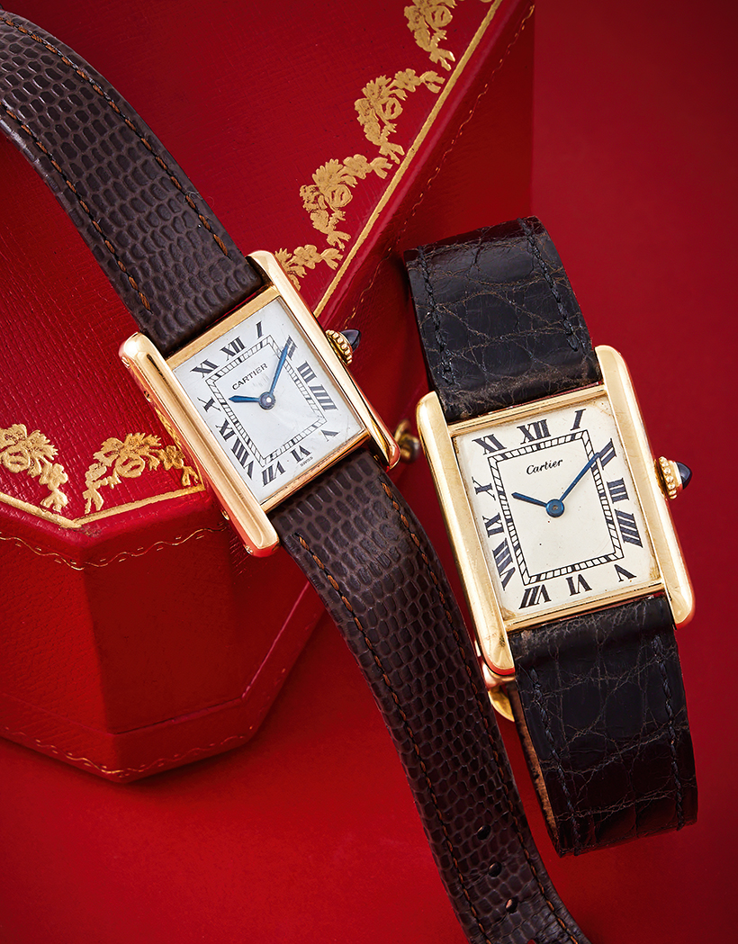 14810 Lot 466 & 467 Cartier, Tank, an 18 carat gold wristwatch, London 1976 & Cartier, Tank an 18 carat gold wristwatch.jpg