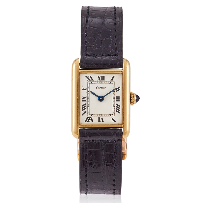 14731 Lot 422 Cartier, Tank, ref. 1703 a gold coloured wristwatch, circa 1974 Sold for £13,860.jpg