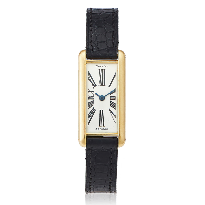 14731 Lot 427 Cartier, Tank Allongée, ref. 9611 an 18 carat gold wristwatch, London 1974 Sold for £61,450.jpg