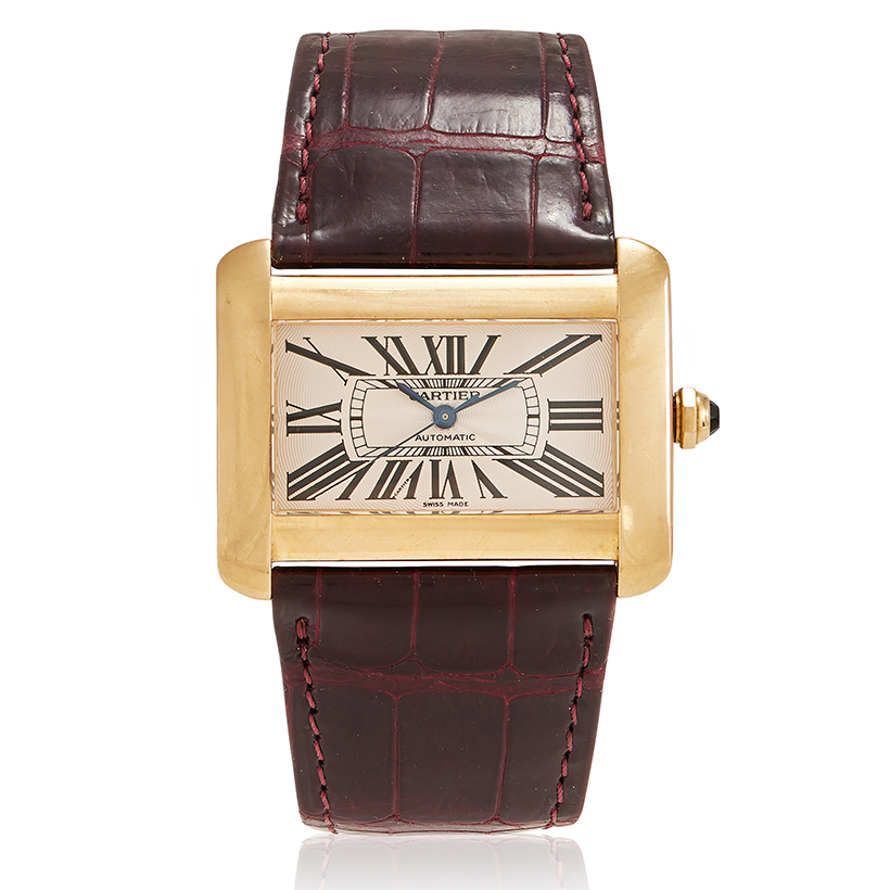 14810 Lot 465 Cartier, Divan, ref. 2603 an 18 carat gold wristwatch no. 269869ce, circa 2005 Sold for £5,334.jpg