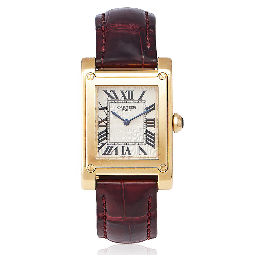 14731 Lot 428 Cartier, Collection Privée, Tank, ref. 2484 e an 18 carat gold wristwatch, no. 0710mg, circa 2001 Sold for £10,710.jpg