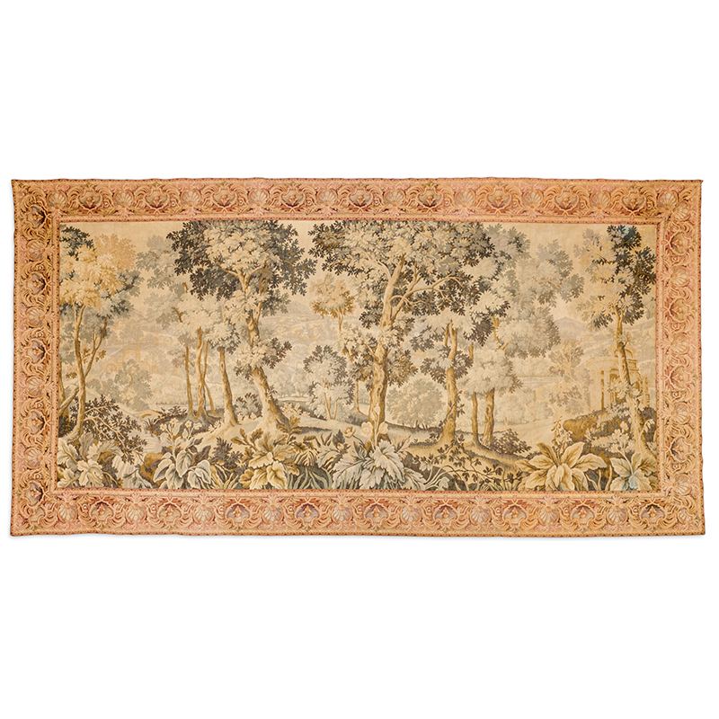 A machine woven pastoral tapestry, 20th century