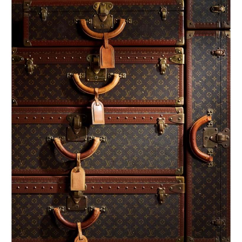Inline Image - Louis Vuitton vintage canvas and leather hard cases