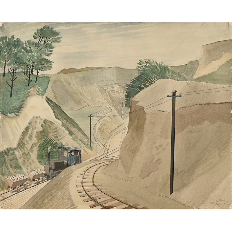 Eric Ravilious (British 1903-1942) The Cement Pit, pencil and watercolour