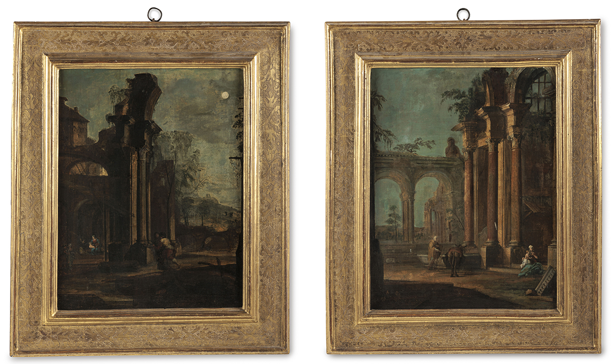 A Pair Of Classical Architectural Capriccios