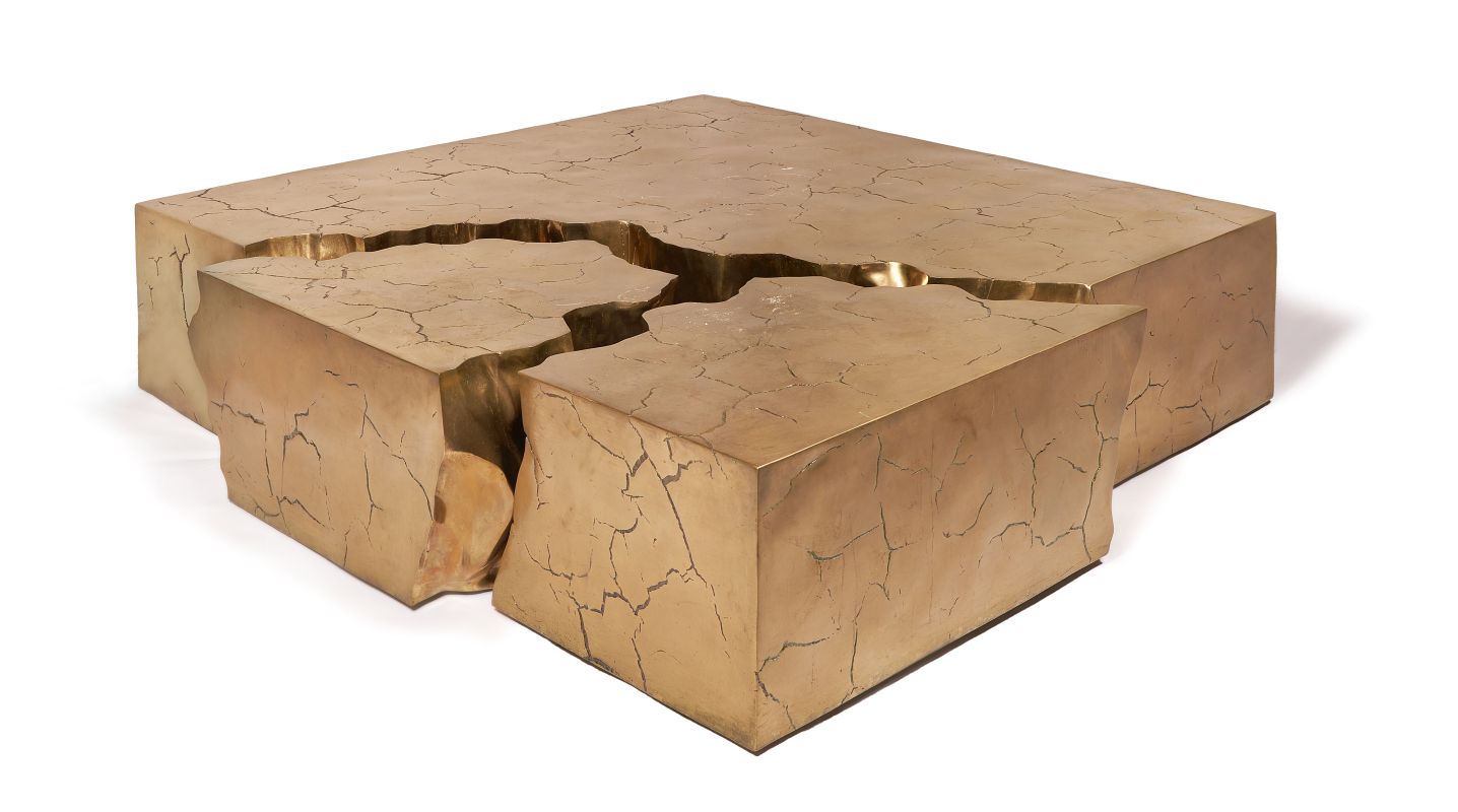 Lot 183: A bespoke fragmented crack coffee table, 2013 by Based Upon Ltd (established 2004) 