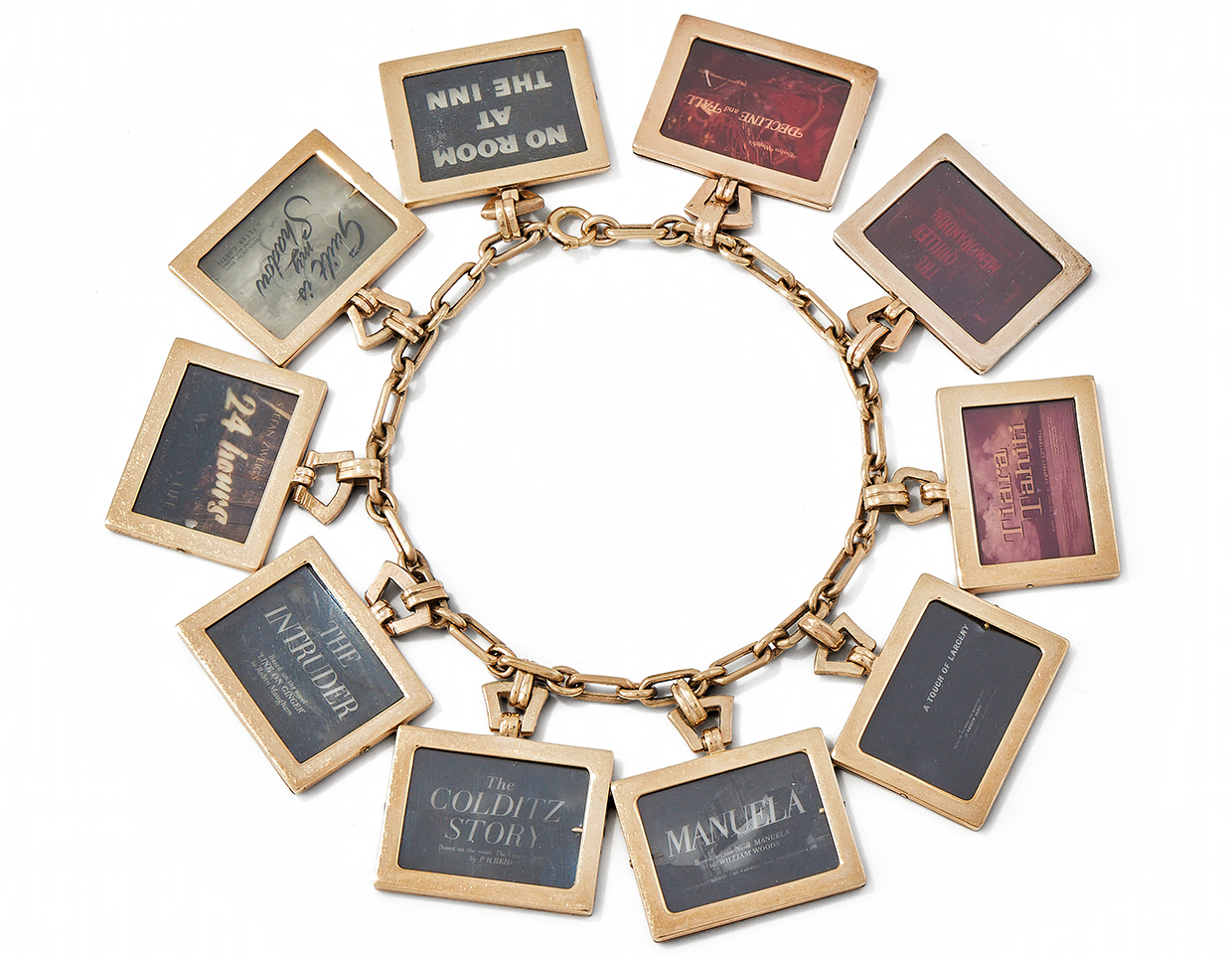 Lot 182 A Cartier Charm Bracelet Commissioned By Ivan Foxwell (1)
