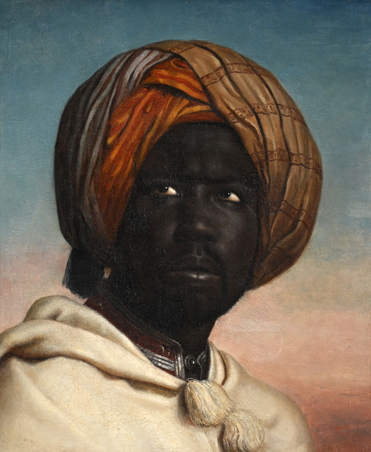 Lot 200 CIRCLE OF HORACE VERNET (FRENCH 1789 1863), PORTRAIT OF A MOOR, WEARING A TURBAN