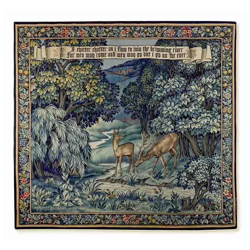 John Henry Dearle (1859-1932) for Morris & Co., an arras tapestry 'The Brook'