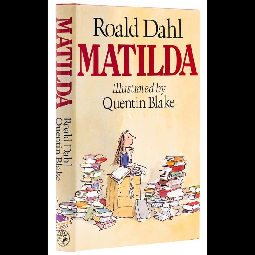 Inline Image - Lot 379: Dahl (Roald) Matilda, first edition, signed presentation inscription from the author "To Nicholas and Susannah love Roald Dahl", 1988 | Est. £2,000-3,000 (+ fees)