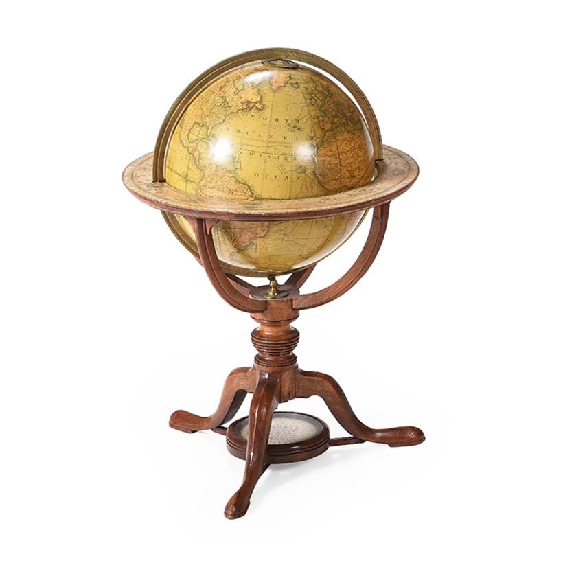 Inline Image - Lot 10: A William IV twelve-inch terrestrial library table globe, J. Addison and company, London, Circa 1835 | Est. £1,500-2,000 (+ fees)