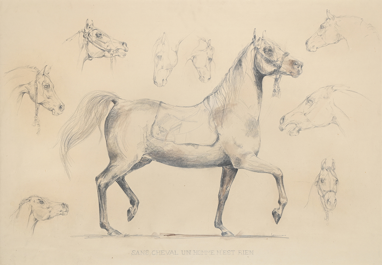 65 French School, Without A Horse A Man Is Nothing