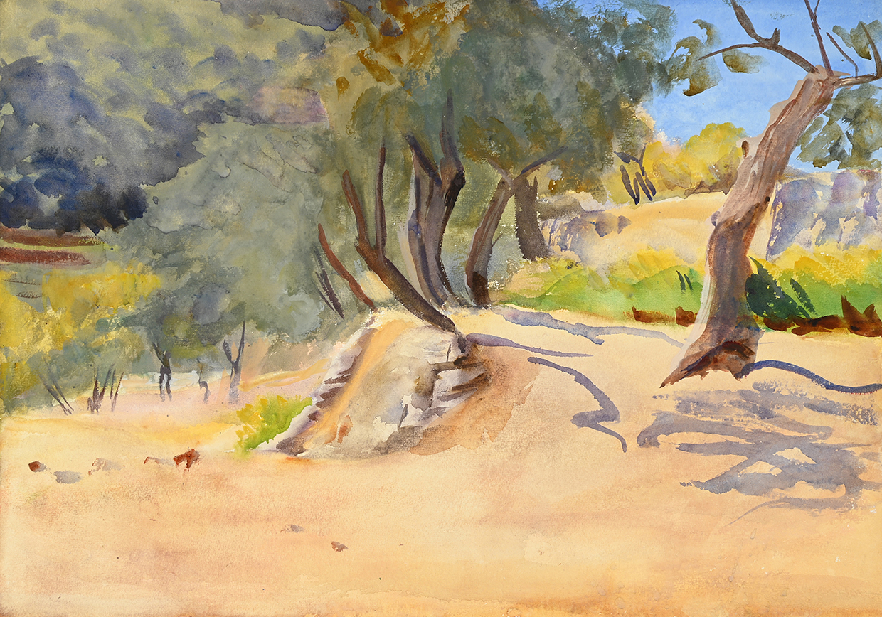 Lot 46 Emily Sargent, 'Olive Grove'