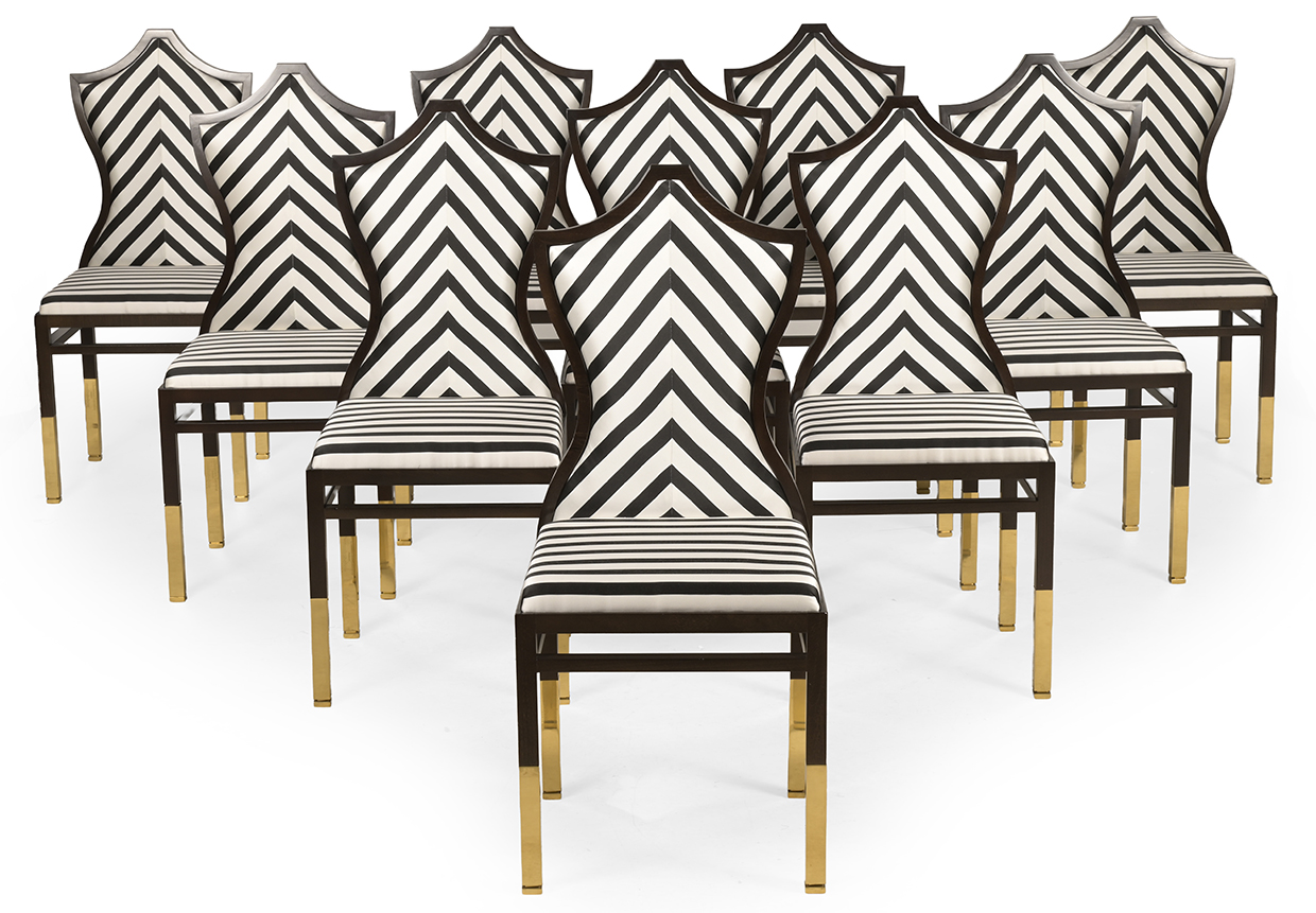 Lot 1012 Christian Lacroix Maison For Roche Bobois, A Set Of Ten Dining Chairs, Modern