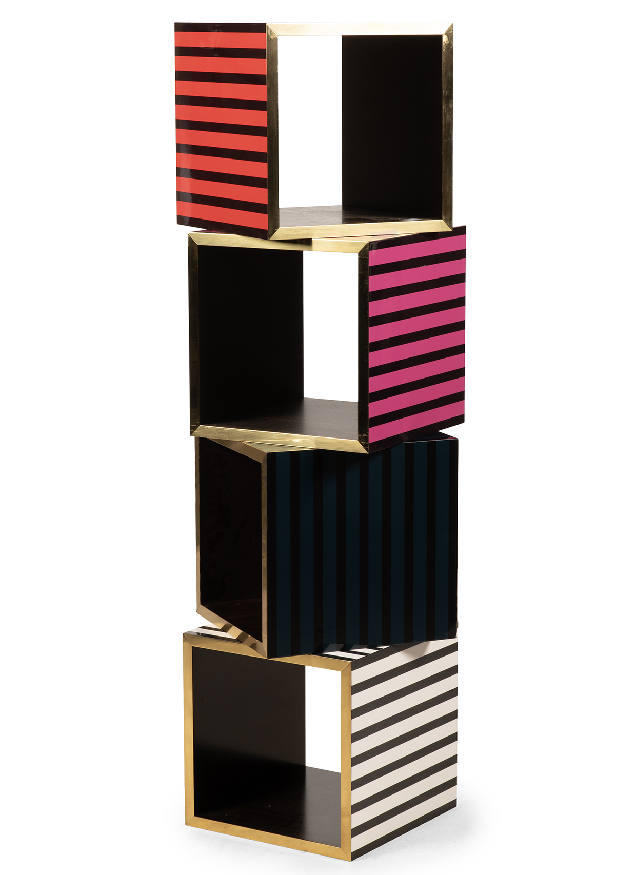 Lot 1012 Christian Lacroix Maison For Roche Bobois, A Set Of Four Cubes, Modern