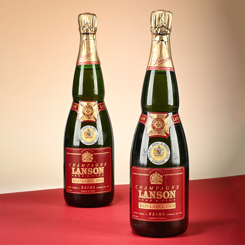 1969 Lanson, Red Label, 2 x 75cl