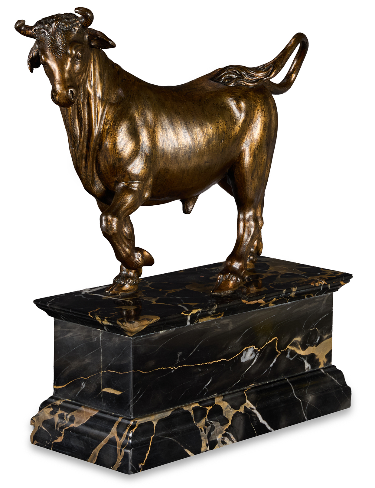 Lot 80 AFTER GIAMBOLOGNA (1529 1608), A BRONZE MODEL OF A PACING BULL