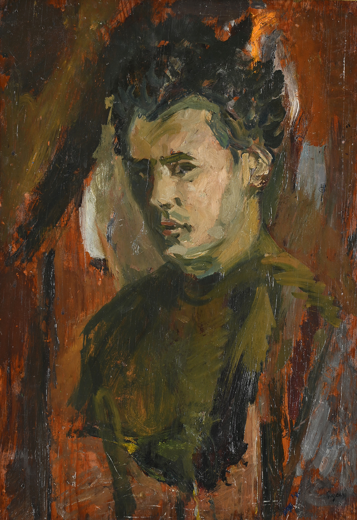 Lot 191 ADRIAN RYAN (BRITISH 1920 1998), SELF PORTRAIT