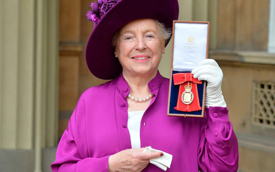 Stephanie Receiving Her Appointment As Companion Of Honour In 2017