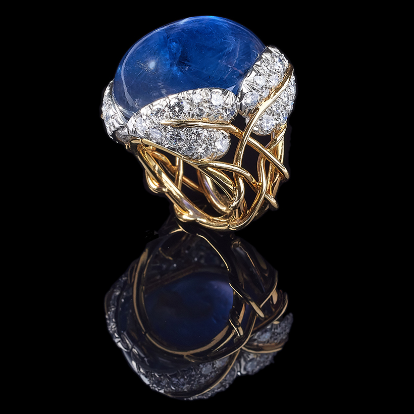 14448 Lot 339 Tiffany & Co., Jean Schlumberger, A Star Sapphire And Diamond Dress Ring Sold For £68,750. 820W