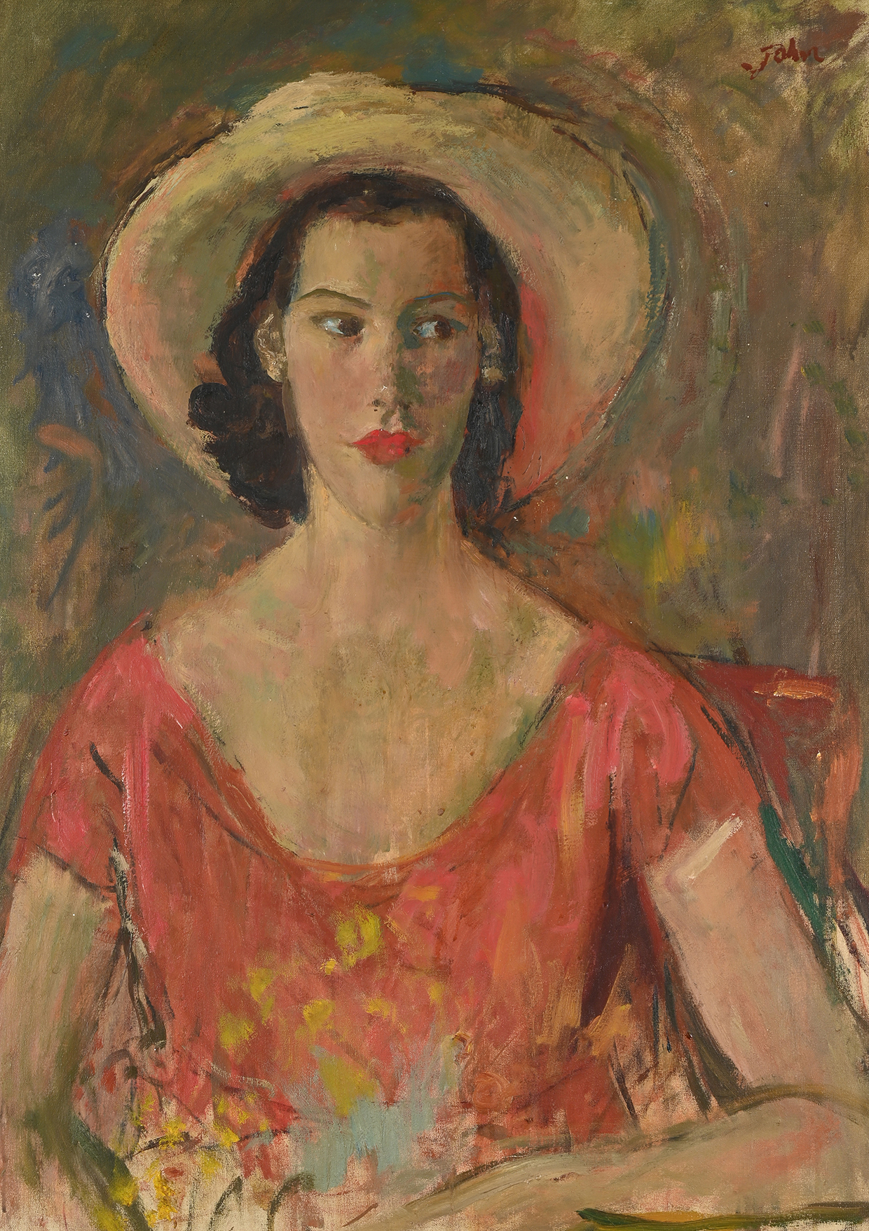 Lot 1 AUGUSTUS JOHN (BRITISH 1878 1961) PORTRAIT OF JEMIMA PITMAN