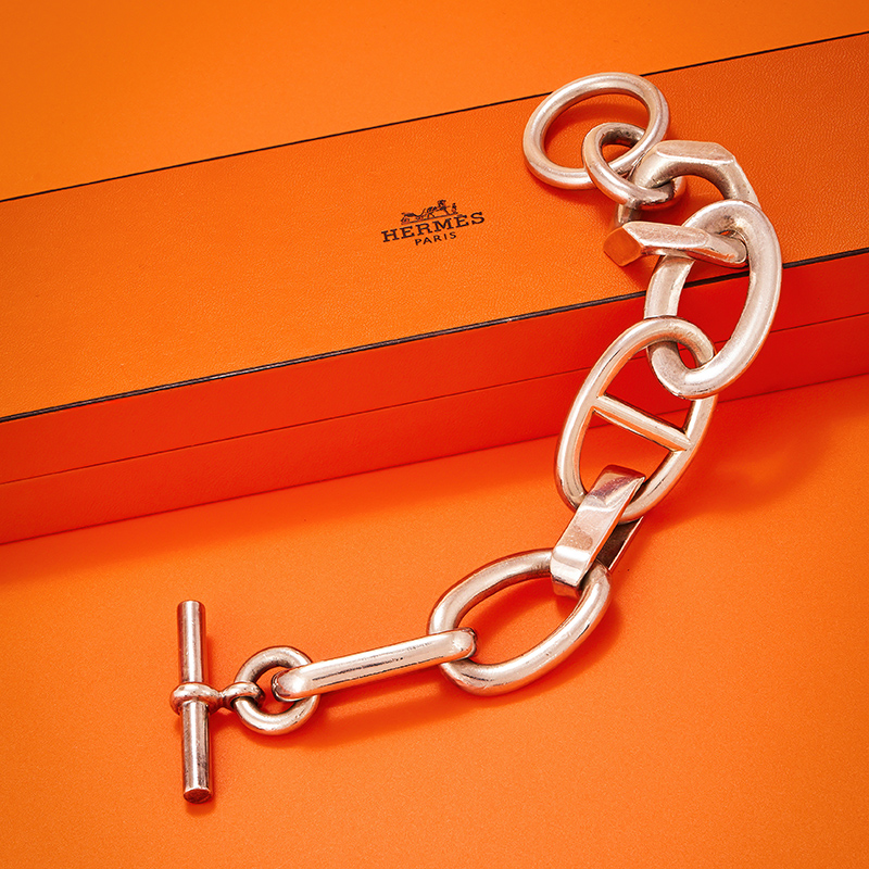 Hermès, Alea a silver bracelet