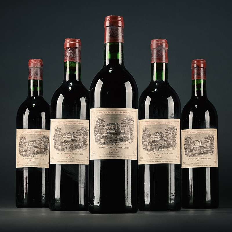 1977 Chateau Lafite Rothschild Premier Cru Classe, Pauillac, 5 x 75cl