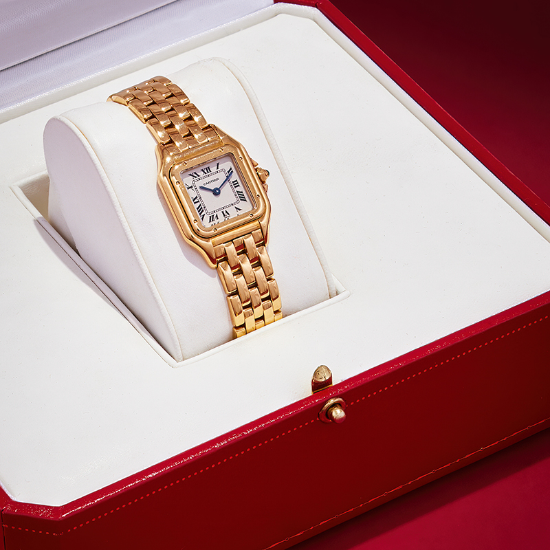Cartier, Panthère, ref. 1070 2, a lady's 18 carat gold bracelet watch, no. Mg217342