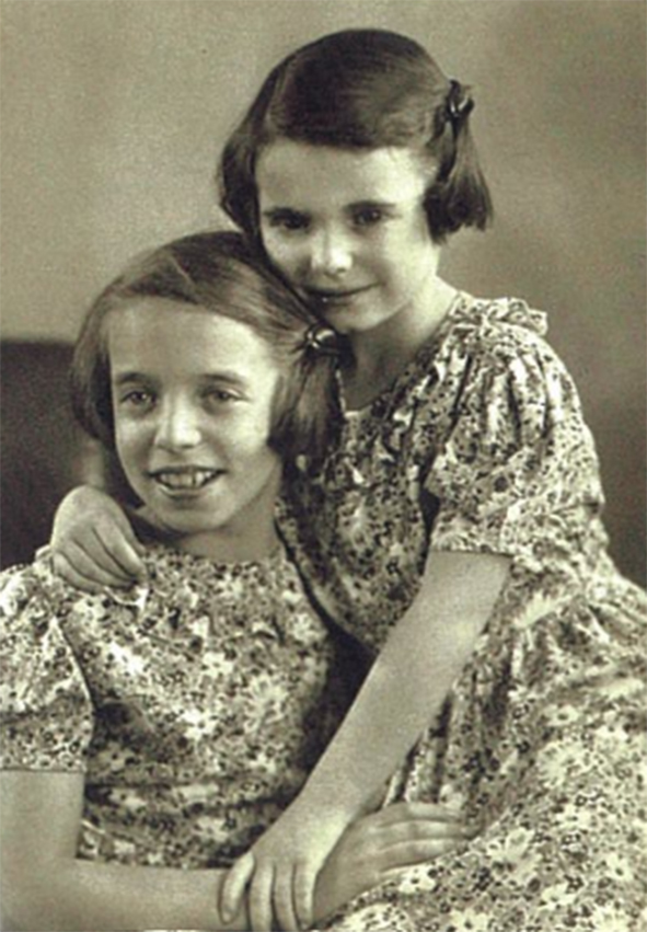 Renate And Stephanie (Called Vera At The Time) Taken Immediately Before Leaving Vienna On A Kindertransport In July 1939