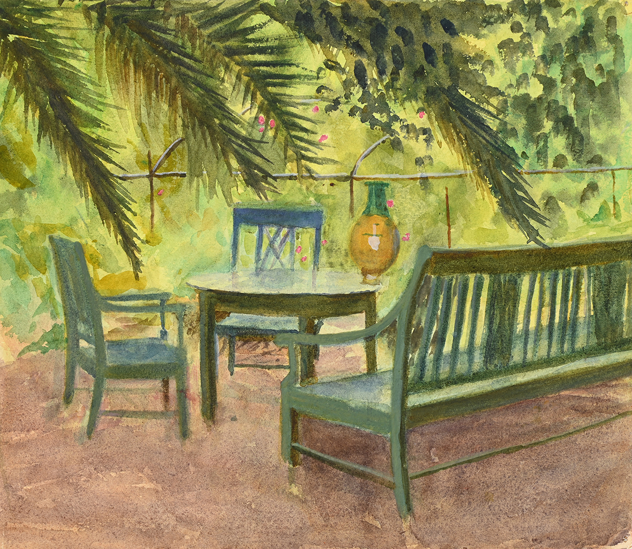 Lot 51 EMILY SARGENT (AMERICAN 1857 1936) A TERRACE, HAMMAMET