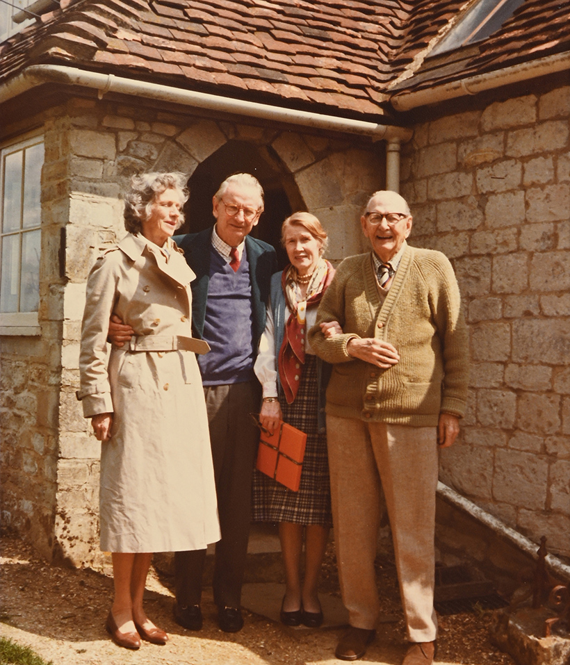 Jessie And Paul Maze With Mary And Laurance Rockefeller At Mill Cottage, Sussex, 6 May 1979