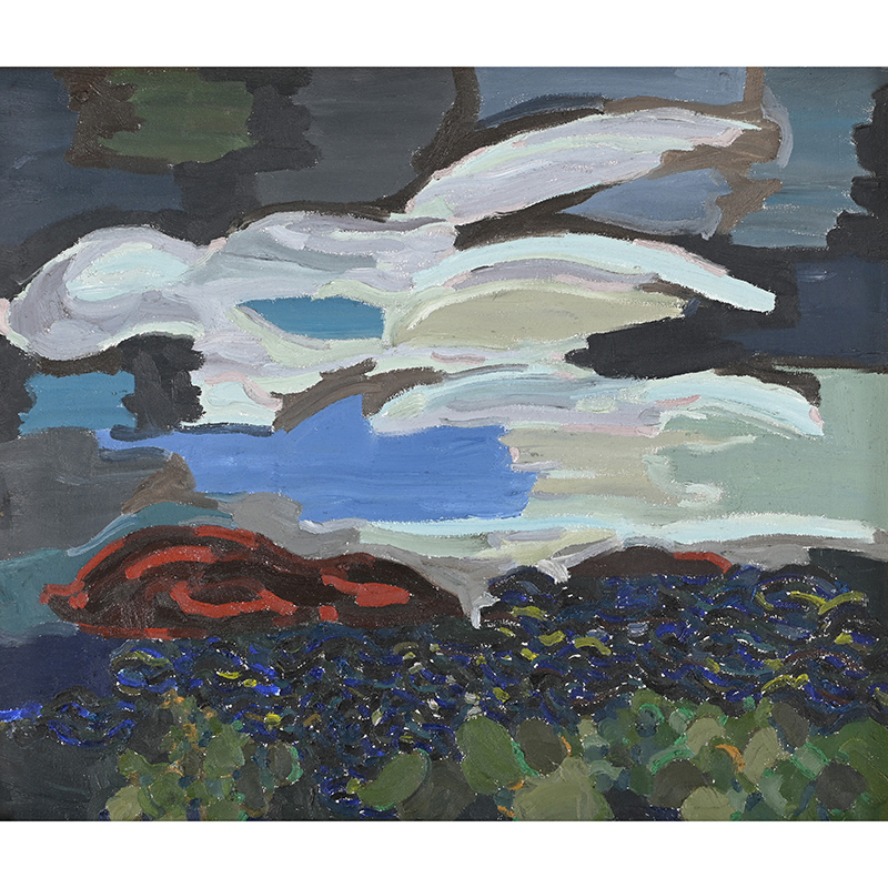 Lynne Drexler (American 1928-1999), Darkened Day, oil on canvas