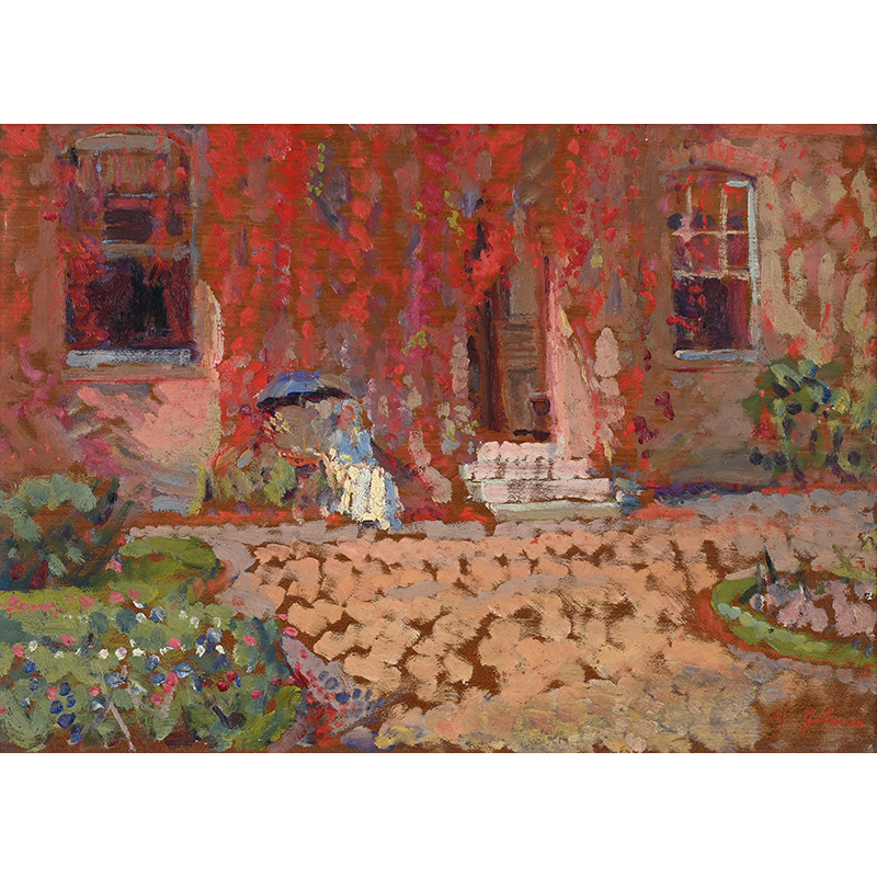 Harold Gilman (British 1876-1919), Snargate Rectory, oil on board